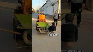 Drive a loader to play with the children Loader Forklift Smallloader Tractor MadeinChina [upl. by Neelear164]