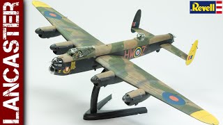 Revell Avro Lancaster in flight 172 scale model [upl. by Noakes]