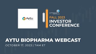 Aytu BioPharma Presentation  Lytham Partners Fall 2023 Investor Conference [upl. by Huey]