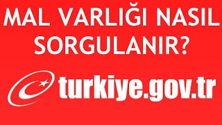 EDevlet Mal Varlığı Sorgulama Nasıl Yapılır [upl. by Seyer]