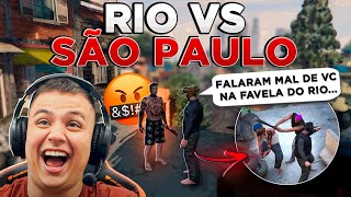 FIZ DUAS FAV3LA BRIGAR SEM MOTIVO no GTA RP 😂 Modder Clips [upl. by Ettennor247]