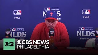 quotIt was stunningquot Phillies manager Rob Thomson talks NLDS Game 1 loss to Mets [upl. by Bunny696]