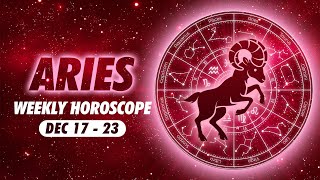 Aries Weekly Horoscope December 17 to 23 2023 [upl. by Dronski820]