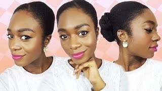 Comment plaquer ses cheveux crépus  Chignon twisté [upl. by Hutton]