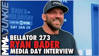 Ryan Bader applauds Francis Ngannou standing up for fighters  Bellator 273 [upl. by Needan]