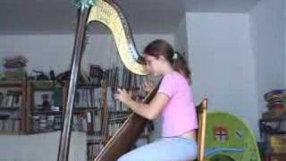 Céline joue le Canon de Pachelbel à la harpe [upl. by Betteanne]