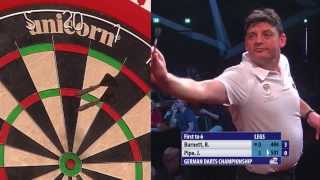 PDC German Darts Championship 2014  Day 1  Richie Burnett vs Justin Pipe [upl. by Casilda]