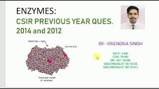 Enzymes Previous Year ProblemsCSIR2014 and CSIR2012 [upl. by Thrift970]