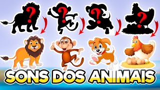 APRENDA OS SONS DOS ANIMAIS 🙉🐶🐔 Vídeo Educativo Infantil [upl. by Clova]