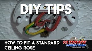 How to fit a ceiling light UK Ultimate Handyman DIY tips [upl. by Nuj]