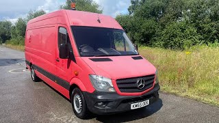 201665 REG MERCEDESBENZ SPRINTER 313 CDI 22 DIESEL PANEL VAN SHOWING 1 FORMER KEEPER NO VAT [upl. by Gnuhp]