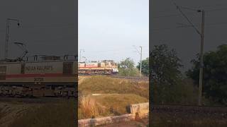 17007 Darbhanga Superfast Express EDLS WAP7 locomotive Decorated 😍 [upl. by Adamsen]