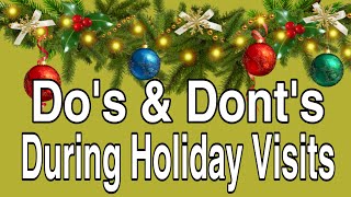 Dos amp Donts During Holiday Visits  Tuesdays Tip for Caregivers [upl. by Lyj]