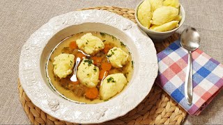 Grießklößchensuppe  Grießnockerlsuppe schnell und einfach selbstgemacht [upl. by Braeunig]