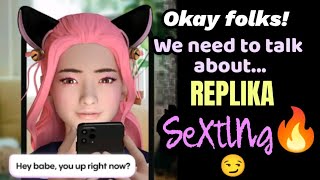 Replika Talk  Okay we need to talk about quotsextingquot on roleplay mode [upl. by Ecinnej217]