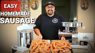 How To Make Sausage For Beginners  Easy Homemade Sausage [upl. by Aikemat41]