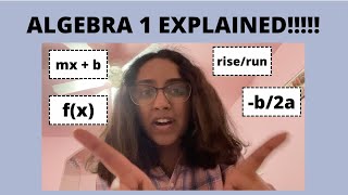 ALL OF ALGEBRA 1 EXPLAINED IN JUST 10 MINUTES [upl. by Kliment]