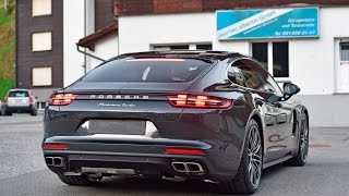 All New Porsche Panamera Turbo spotted  Sound and in Detail [upl. by Nilecoj757]