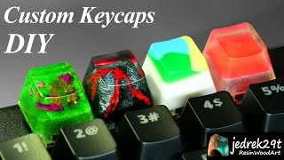 Making Custom Resin Keycaps  RESIN ART [upl. by Iniretake]