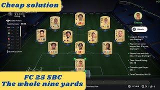 FC 25 FIFA 25  The whole nine yards SBC  Hybrid Leagues  cheap solution [upl. by Sotos]