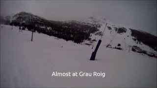 Skiing in Grandvalira from Pas de la Casa to Soldeu [upl. by Nitsraek33]