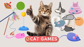 GAMES FOR CATS  a collection of fun games that cats love  CAT TV [upl. by Adlin175]