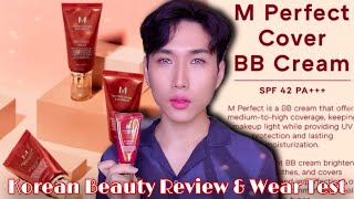 MISSHA M PERFECT COVER BB CREAM ON COMBINATION SKIN KOREAN BEAUTY MAKEUP REVIEW amp WEAR TEST NO25 [upl. by Gilleod]