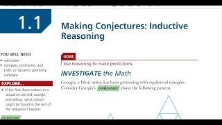 FM 20 11 Making Conjectures Inductive Reasoning [upl. by Salisbury]