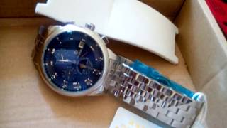 TEVISE 9008G Business Men Automatic Mechanical Watch  BLUE [upl. by Nikki467]