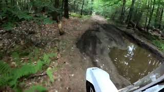 Husqvarna 701 and DR650 on NH Flatlander trail in late July [upl. by Claudy890]