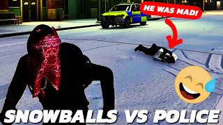 Snowballs Vs Police On CMG FiveM GTA RP Funny Encounter [upl. by Eessej]