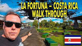 A Walking Tour Of La Fortuna Costa Rica 🇨🇷 [upl. by Aratahc]