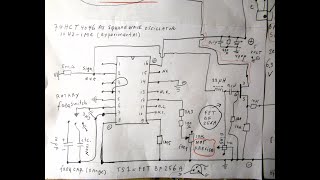 74 HCT 4046 Chip used as square wave generator 20 Hz900 KC though on higher freq a triangle wave [upl. by Shir]