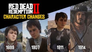 RDR2  Characters From 1899 to 1914 [upl. by Nnodnarb]