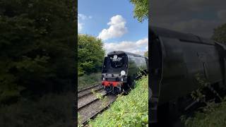 SR 34072 ‘257 squadron’ arriving into ropley station the watercress line [upl. by Bonnell]