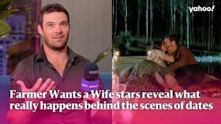 Farmer Wants a Wife stars on what really happens behind the scenes of dates  Yahoo Australia [upl. by Nahtal]