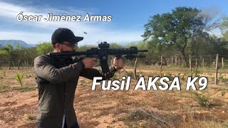 Fusil AKSA K9 Traumática 9mm [upl. by Yromem]