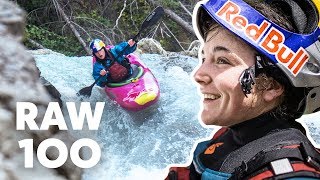 100 Seconds Of Extreme Kayaking  Raw 100 with Nouria Newman [upl. by Brandenburg667]