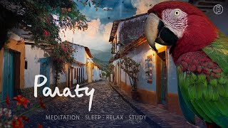 Paraty Brazilian Village Morning Rain 🦜🌧️😴 Sleep amp Relaxing  3 hours for deep sleep [upl. by Arlon]