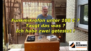 Der Funk  Mikrofon  Test  Funkmikrofon unter 100€ Taugt das was  Meine subjektive Meinung dazu [upl. by Uwkuhceki]