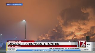 Massive fire at Rocky Mount QVC Distribution Center [upl. by Carrol]