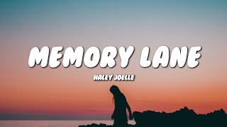 Haley Joelle  Memory Lane Lyrics [upl. by Roberto]