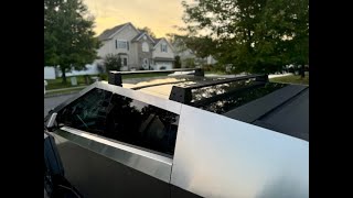 Cybertruck Roof Racks Install and Review By Hansshow [upl. by Neehsuan464]