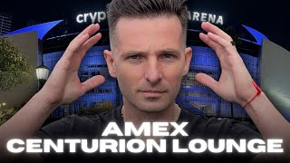 Amex Centurion Lounge At Cryptocom Arena Review [upl. by Danella]