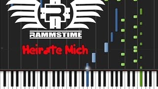 Rammstein  Heirate Mich ♫ ORIGINAL MIDI  Synthesia [upl. by Lantha]