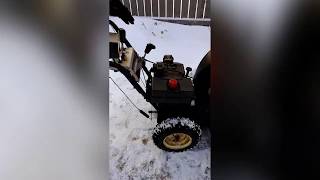 Snowblower Auger Belt Modifications  Tension the belt to throw more snow [upl. by Elokin]