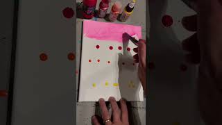 Blending acrylic paint on canvas with sunset sky colors How to paint painterly acryliccanvas [upl. by Odnalor]