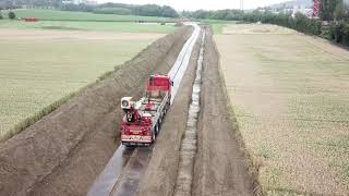 Swanenberg Projecten rijplaten lossen Drone [upl. by Enneirdna429]