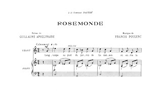 Poulenc Rosemonde FP 158 Cachemaille [upl. by Diella]