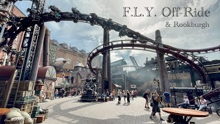 FLY FullLayout OffRide Phantasialand  Worlds longest and first launched flying coaster [upl. by Pride]